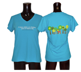 Playeras azules